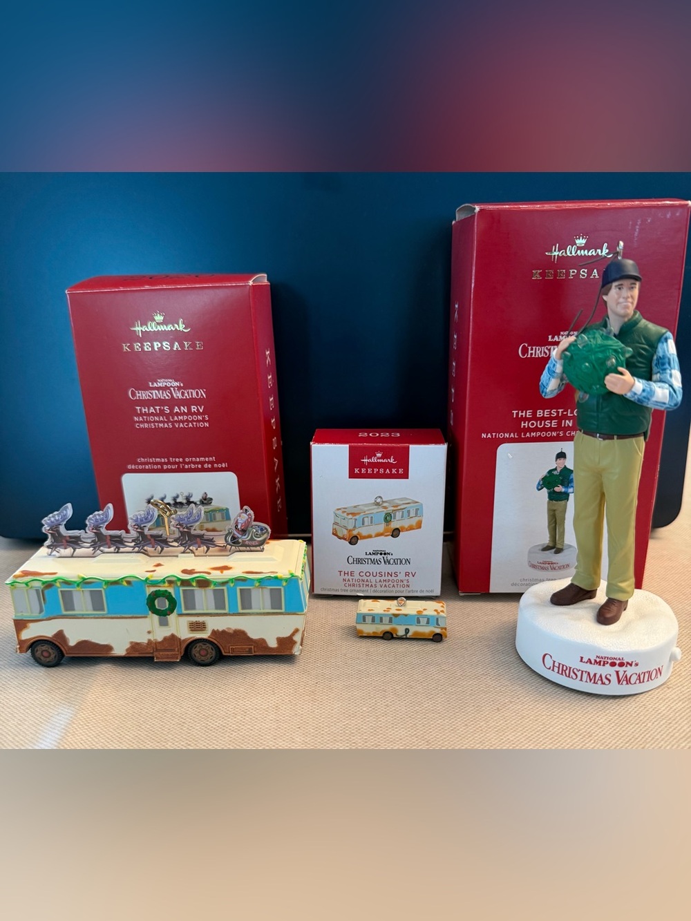 Hallmark Keepsake Ornament National Lampoon's Christmas Vacation Lot Of Three